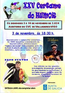 Wilson el payador no XXV Certame do Humor do CVC de Valladares